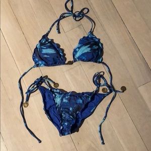 VIX Blue Bikini Set